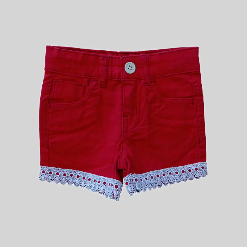 Baby girl shop red shorts