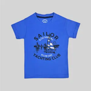 Blue-Horns-Printed-Tee